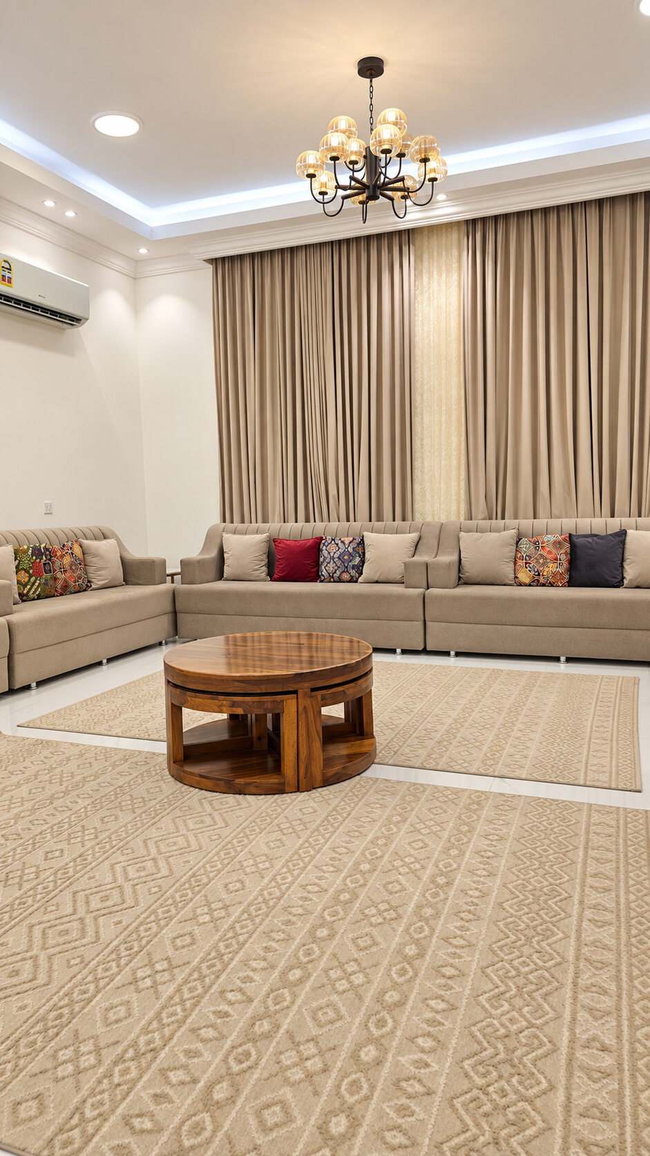 Indoor living room at Smart Chalet